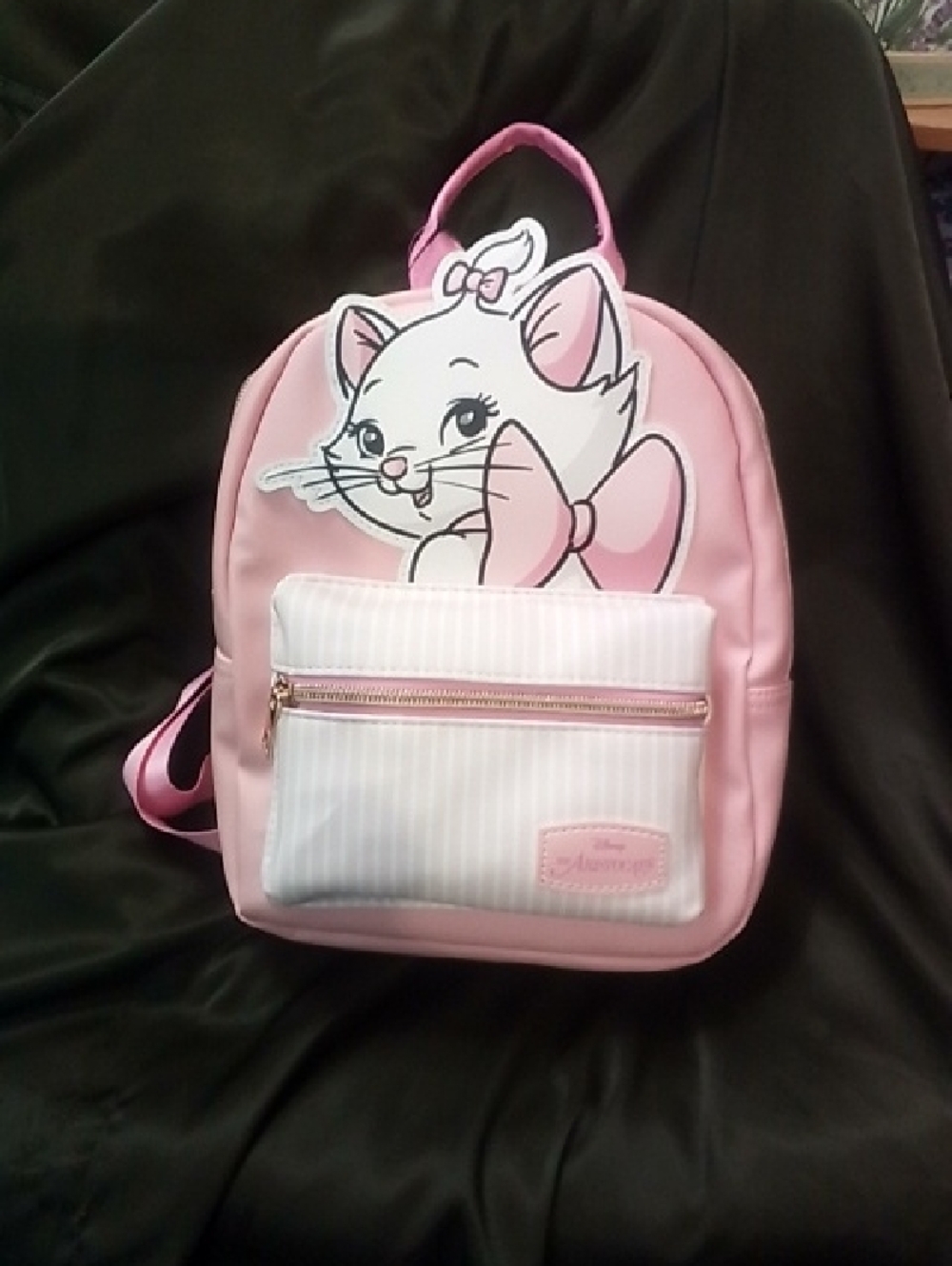 Pink Kids Backpack with Marie Design